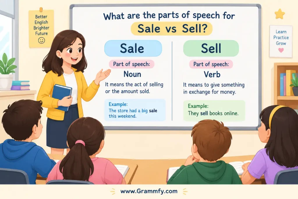 What are the parts of speech