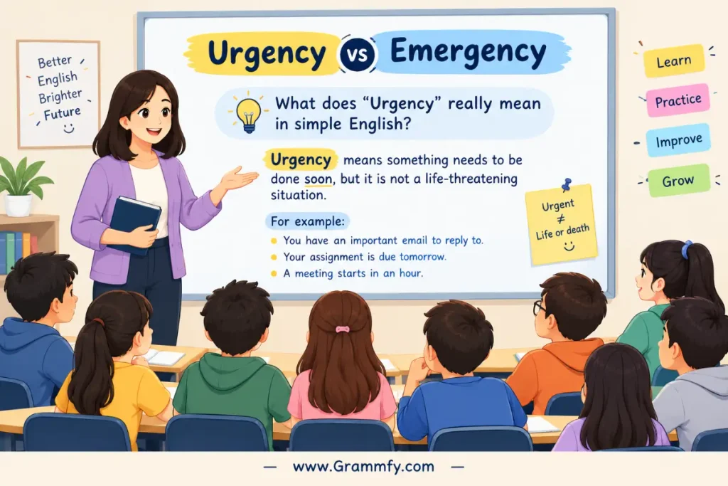 What does “Urgency” really mean in simple English?