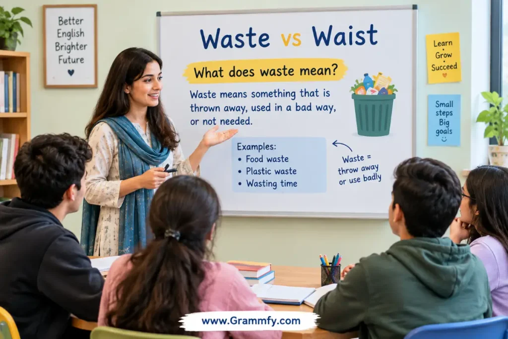 What does waste mean?