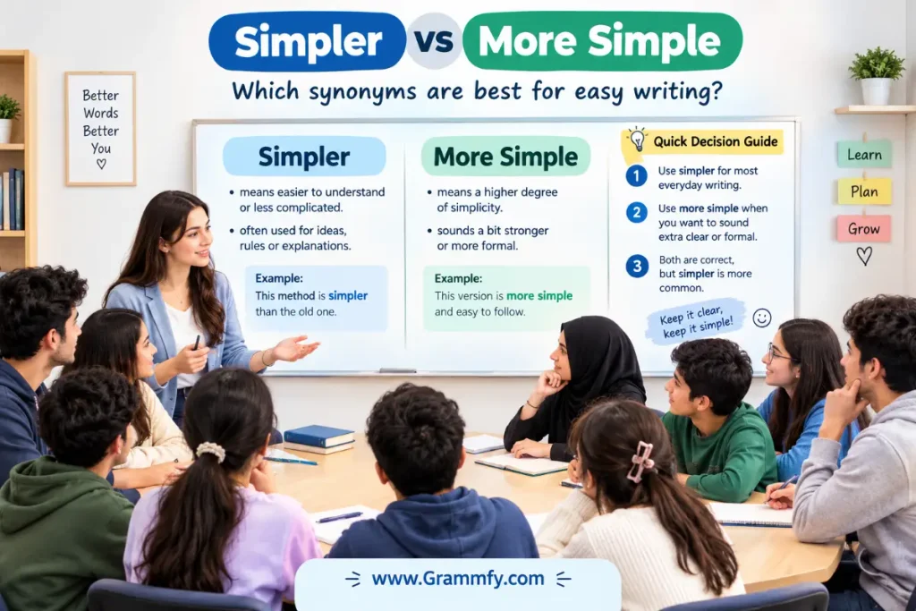 Which synonyms are best for easy writing?